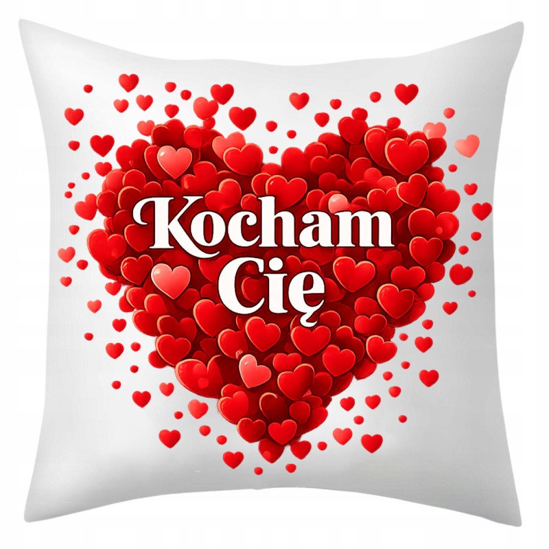PODUSZKA DEKORACYJNA WALENTYNKOWA 40X40
