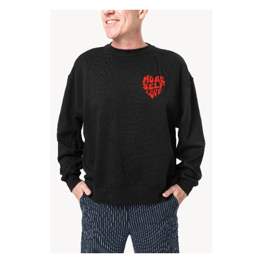 BLUZA NA WALENTYNKI NA PREZENT BEZ KAPTURA CZARNA