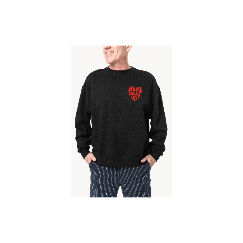 BLUZA NA WALENTYNKI NA PREZENT BEZ KAPTURA CZARNA