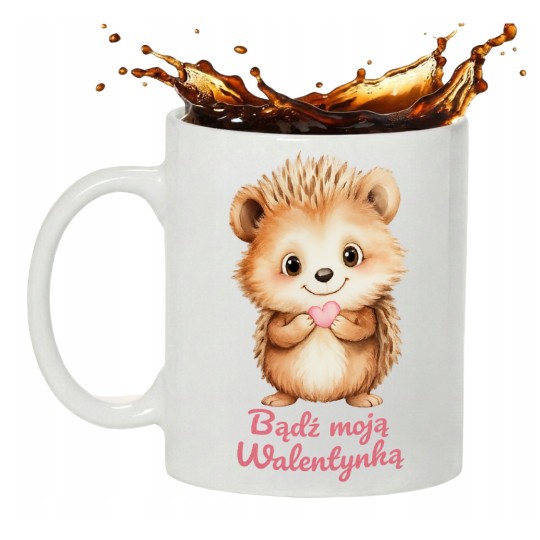 Kubek Z Napisem Bądź Moją Walentynką