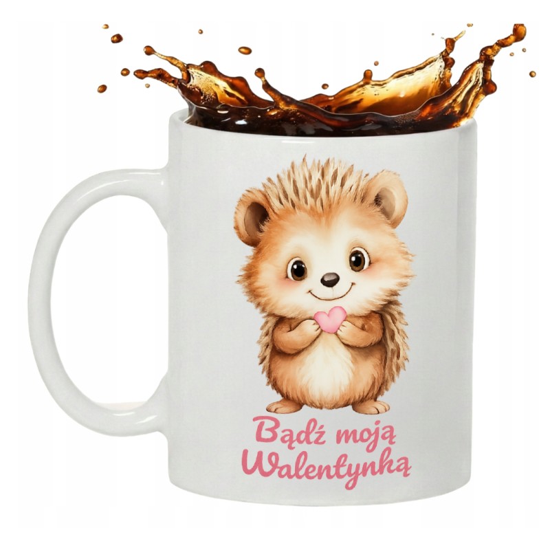 Kubek Z Napisem Bądź Moją Walentynką