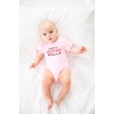 BODY DZIECIĘCE WALENTYNKI KRÓTKI RĘKAW PUDROWY RÓŻ NA PREZENT 3MSC