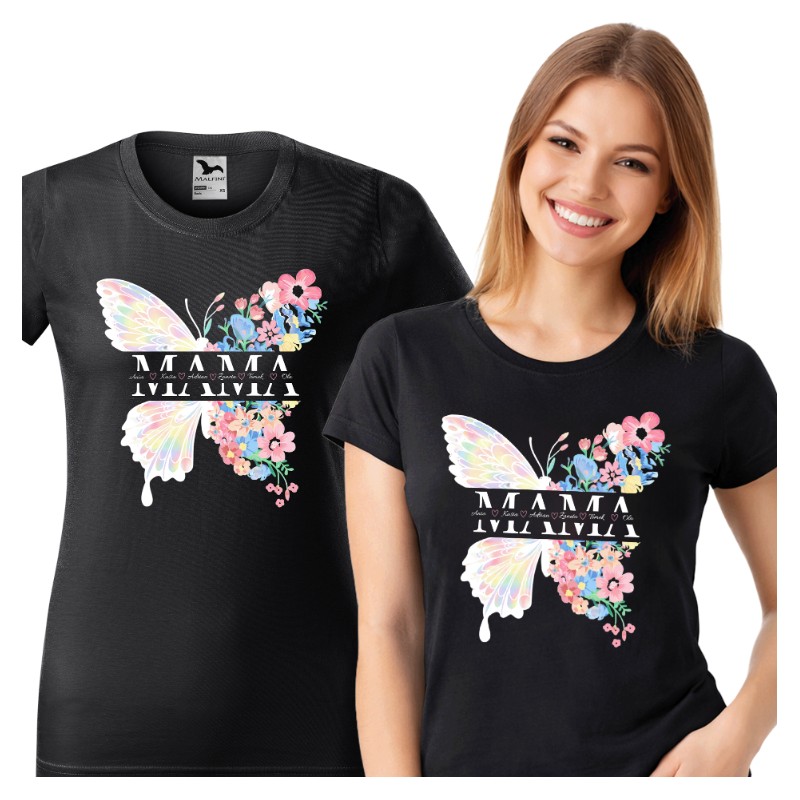 KOSZULKA NA DZIEŃ MAMY PREZENT NADRUK PERSONALIZOWANY Z IMIENIEM