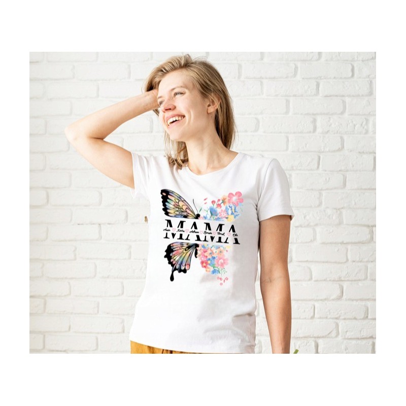 KOSZULKA NA DZIEŃ MAMY PREZENT NADRUK PERSONALIZOWANY Z IMIENIEM