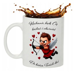 KUBEK NA DZIEŃ KOBIET PREZENT DLA UKOCHANEJ  ŚMIESZNY UPOMINEK MAŁA MI 330 ml