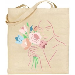 TORBA BAWEŁNIANA NA ZAKUPY PREZENT DZIEŃ KOBIET DLA DZIEWCZYNY ŻONY