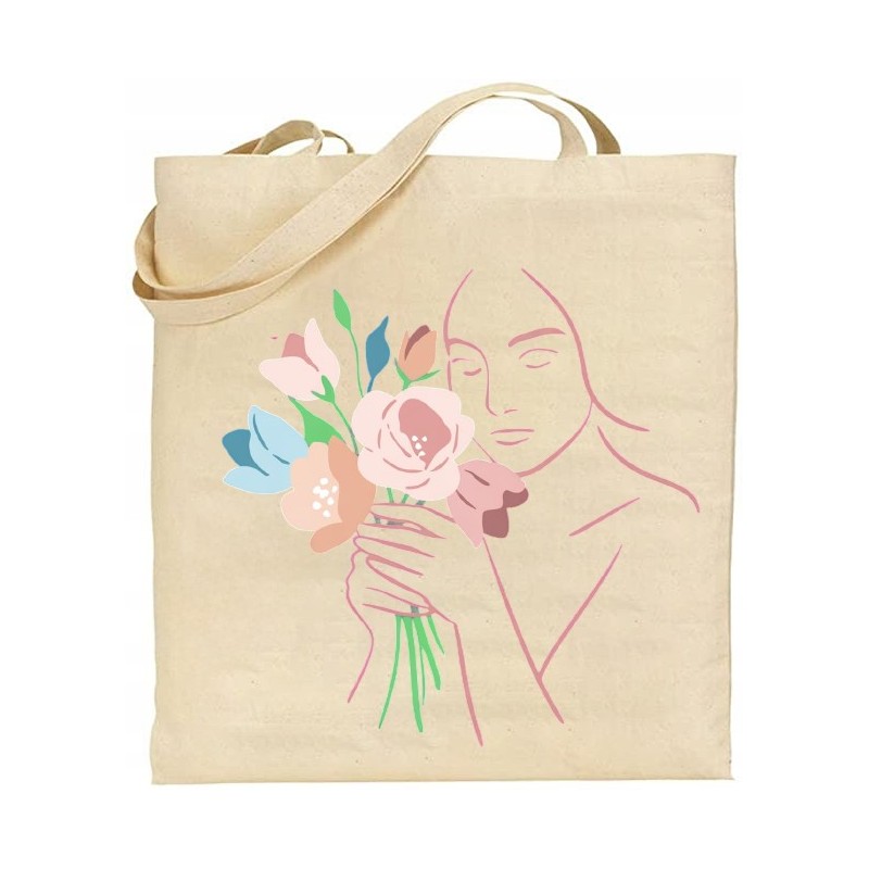 TORBA BAWEŁNIANA NA ZAKUPY PREZENT DZIEŃ KOBIET DLA DZIEWCZYNY ŻONY