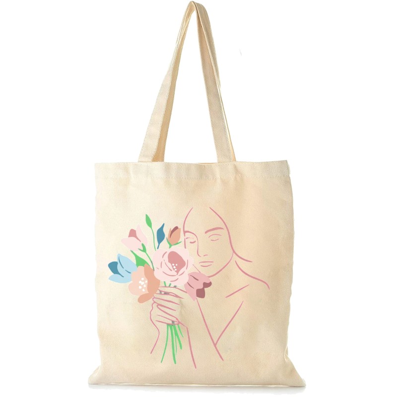 TORBA BAWEŁNIANA NA ZAKUPY PREZENT DZIEŃ KOBIET DLA DZIEWCZYNY ŻONY