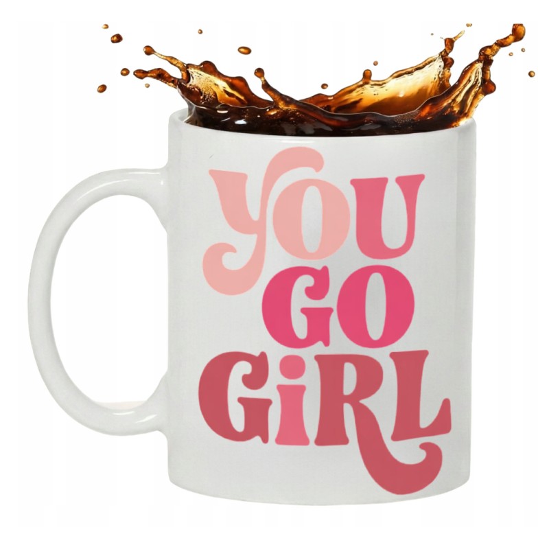 KUBEK DZIEŃ KOBIET PREZENT DLA ŻONY NARZECZONEJ DZIEWCZYNY Z NAPISEM 330 ml