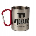 KUBEK METALOWY Z KARABIŃCZYKIEM TRYB WĘDKARZ - ROZMOWA WYŁĄCZONA 300 ML