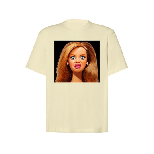 KOSZULKA BUTTERCREAM TSHIRT Z MOTYWEM BARBIE OVERSIZE BAWEŁNA