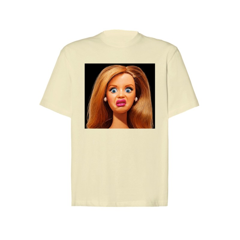 KOSZULKA BUTTERCREAM TSHIRT Z MOTYWEM BARBIE OVERSIZE BAWEŁNA