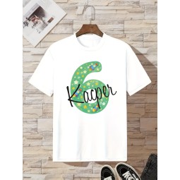 KOSZULKA DZIECIĘCA NA SZÓSTE URODZINY DLA DZIEWCZYNKI BIAŁA