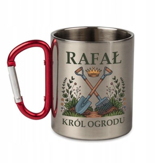 KUBEK METALOWY Z KARABIŃCZYKIEM KRÓL OGRODU 300 ML