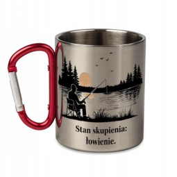 KUBEK METALOWY Z KARABIŃCZYKIEM STAN SKUPIENIA 300 ML