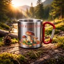 KUBEK METALOWY Z KARABIŃCZYKIEM WIE GDZIE ROSNĄ 300 ML