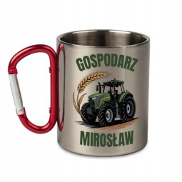 METALOWY KUBEK Z KARABIŃCZYKIEM GOSPODARZ 300 ML