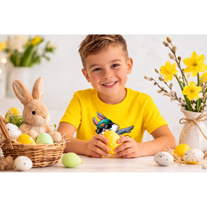 KOSZULKA DZIECIECA PREZENT DLA DZIECKA NA WIELKANOC KOLOROWY TSHIRT