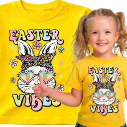 KOSZULKA DZIECIECA PREZENT DLA DZIECKA NA WIELKANOC KOLOROWY TSHIRT