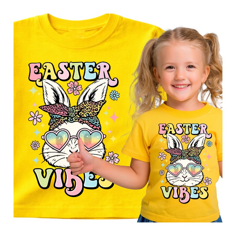 KOSZULKA DZIECIECA PREZENT DLA DZIECKA NA WIELKANOC KOLOROWY TSHIRT