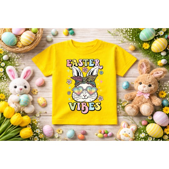 KOSZULKA DZIECIECA PREZENT DLA DZIECKA NA WIELKANOC KOLOROWY TSHIRT