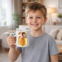 KUBEK PIŁKARSKI ZE ZDJĘCIEM KARTA PIŁKARSKA Z IMIENIEM NA PREZENT 330 ml