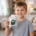KUBEK MAŁEGO PIŁKARZA Z IMIENIEM NA PREZENT PIŁKA NOŻNA CERAMICZNY 330ml