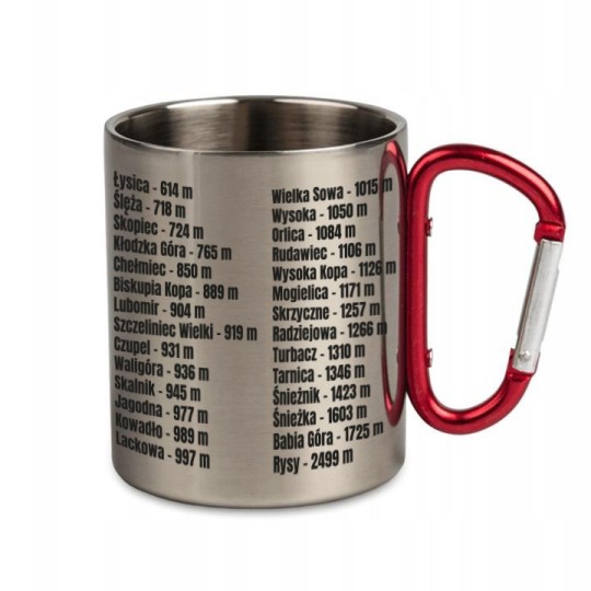 KUBEK METALOWY SREBRNY ZDOBYWCA KORONY GÓR POLSKI