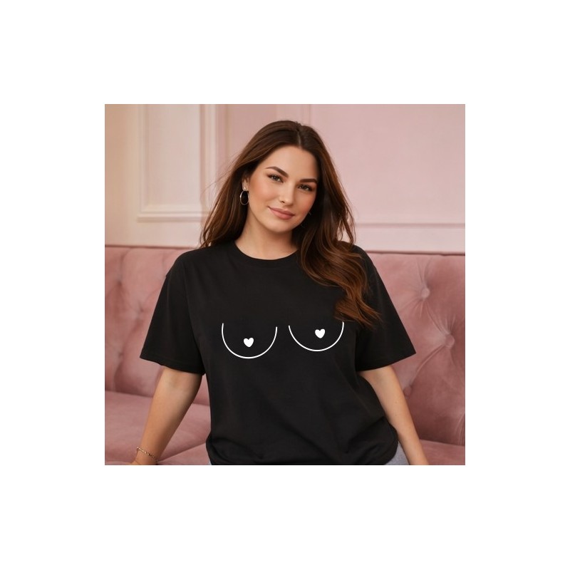 KOSZULKA OVERSIZE CZARNA TSHIRT BAWEŁNIANY STYL STREETWEAR TREND