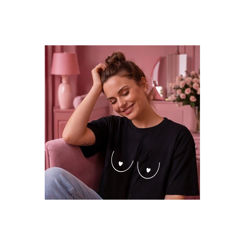 KOSZULKA OVERSIZE CZARNA TSHIRT BAWEŁNIANY STYL STREETWEAR TREND