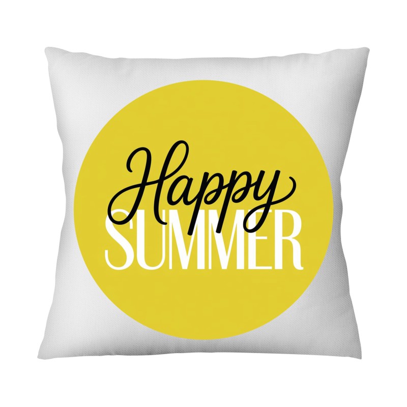 POSZEWKI NA PODUSZKI HAPPY SUMMER ZESTAW 4 SZT