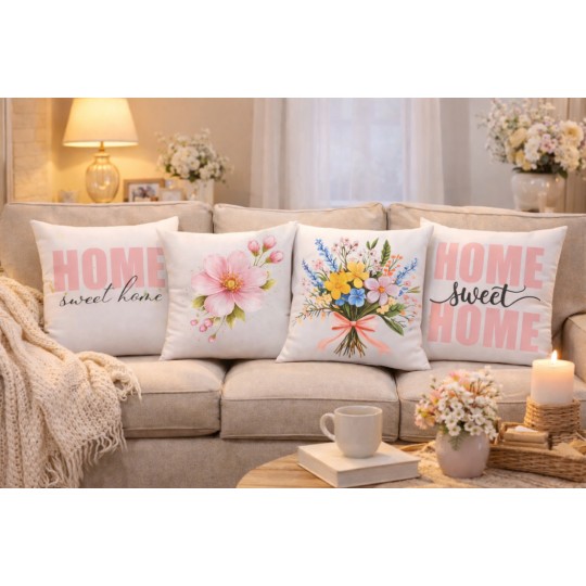 POSZEWKI NA PODUSZKI HOME ZESTAW 4 SZT