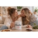 KUBEK CERAMICZNY BIAŁY 330 ML DLA SIOSTRY