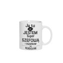 KUBEK CERAMICZNY BIAŁY 330 ML SZEFOWA