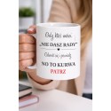 KUBEK CERAMICZNY BIAŁY 330 ML NIE DASZ RADY