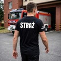 KOSZULKA TSHIRT STRAŻACKA OSP STRAŻ POŻARNA NADRUK PRZÓD TYŁ FLAGA NAZWA