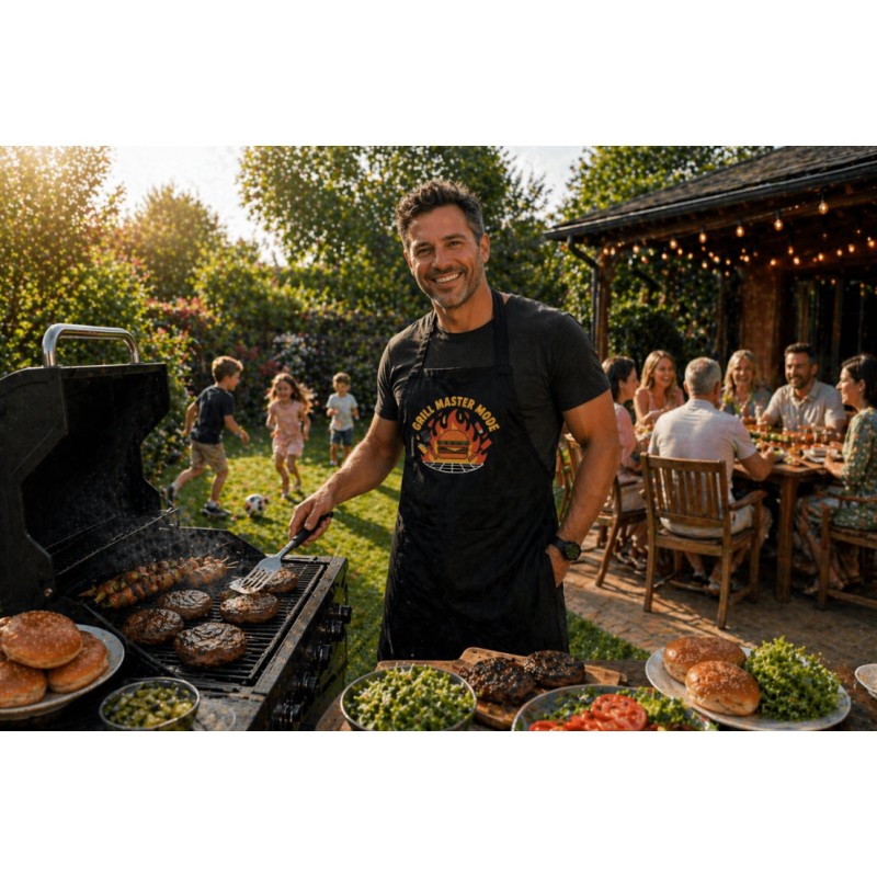 FARTUCH DŁUGI MĘSKI GRILL MASTER MODE