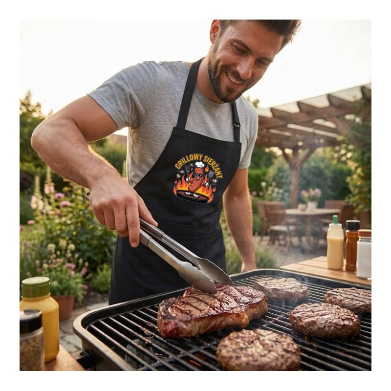 FARTUCH DŁUGI MĘSKI GRILLOWY SIERŻANT