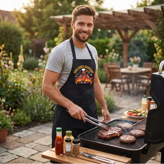 FARTUCH DŁUGI MĘSKI GRILLOWY SIERŻANT