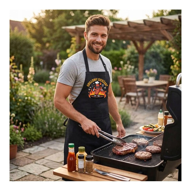 FARTUCH DŁUGI MĘSKI GRILLOWY SIERŻANT