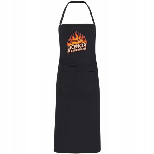 FARTUCH DŁUGI MĘSKI LICENCJA NA GRILLOWANIE