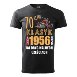 KOSZULKA MĘSKA 70 URODZINY Z HUMOREM