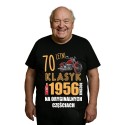 KOSZULKA MĘSKA 70 URODZINY Z HUMOREM