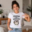 KOSZULKA DLA MAMY MAMA WIE WSZYSTKO SOWA NA PREZENT DZIEŃ MATKI