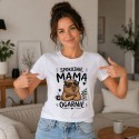 KOSZULKA DLA MAMY MAMA DO ZADAŃ SPECJALNYCH Z DINOZAUREM NA PREZENT DZIEŃ MATKI