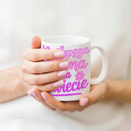 KUBEK DLA MAMY NAJLEPSZA MAMA NA ŚWIECIE PREZENT NA DZIEŃ MATKI 330 ml