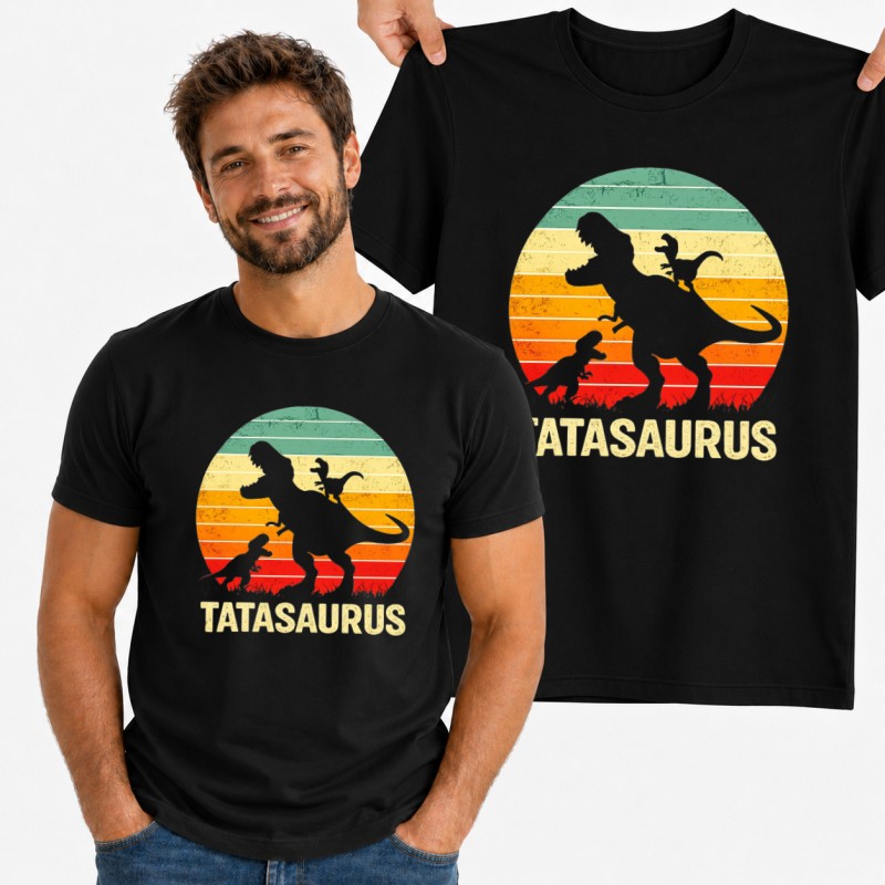 KOSZULKA DLA TATY TATASAURUS NA PREZENT DZIEŃ OJCA