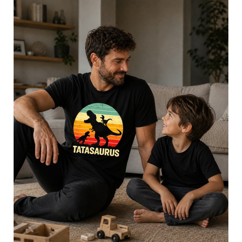 KOSZULKA DLA TATY TATASAURUS NA PREZENT DZIEŃ OJCA