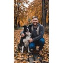 KOSZULKA MĘSKA Z BAJKOWYM ZDJĘCIEM CZARNA