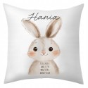 PODUSZKA Z METRYCZKĄ DZIECKA 40×40 CM PAMIĄTKA Z PERSONALIZACJĄ NA PREZENT
